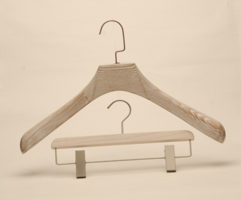 Premium Natural Ash Wood Suit Hanger - JINLEE Factory Showcase